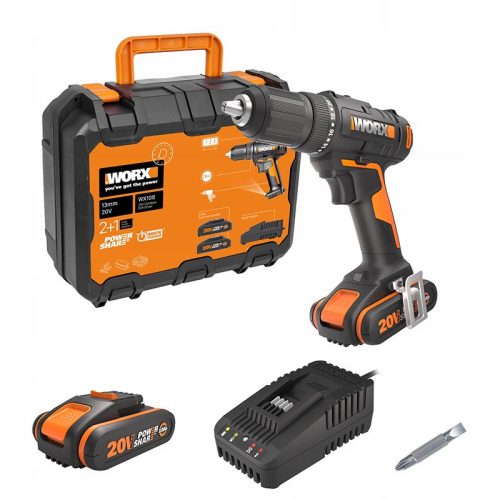  Worx screwdriver, battery-operated 20 V WX108