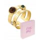  Women's gold-plated adjustable ring STONES