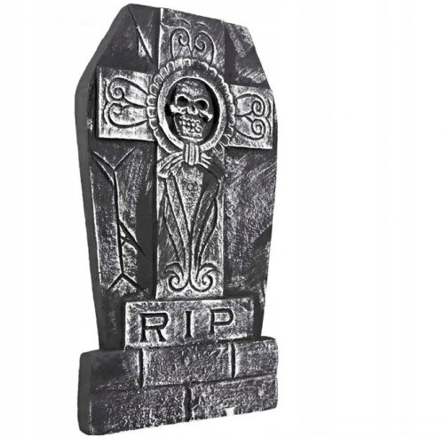  Gravestone with Cross and Skull - 50x27 cm Halloween