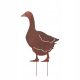  GARDEN DECORATION RUSTIC METAL GOOSE