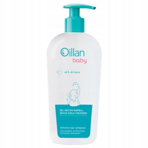 Oillan Baby 3-in-1 Bath, Body, and Hair Wash Gel - 750ml