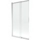 Two-part bathtub partition from Mexen, 100 x 150 cm, transparent