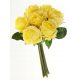  SILICONE ROSES, FLOWERS MADE OF SYNTHETIC RUBBER, 30 CM, 7 HEADS