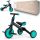  Milly Mally Optimus Balance Bike 18" Black, Turquoise