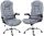  FBJ011 grey fabric armchair with adjustable backrest