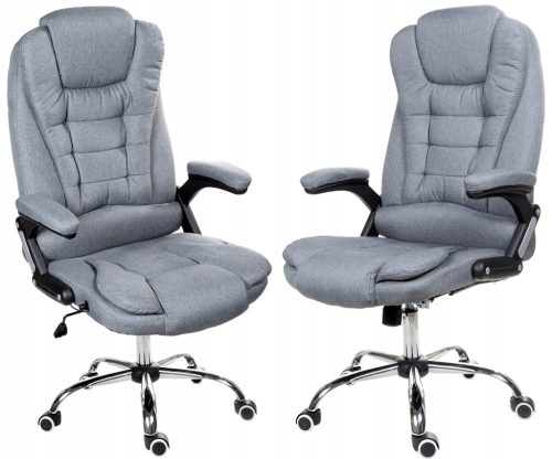  FBJ011 grey fabric armchair with adjustable backrest