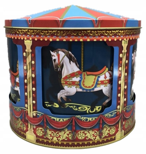  KARUSELL container LARGE METAL music box