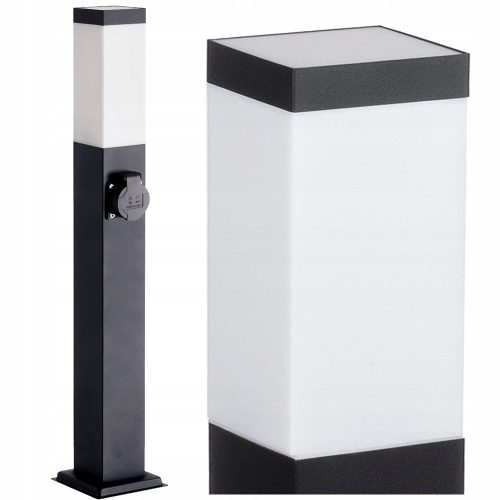 Light poles, garden Square light pole Su-ma E27 65 cm black