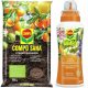 Garden soil arable land 5.0-6.5 pH 10 l + Compo multi-component fertilizer for Mediterranean plants liquid 500 ml