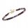  Bracelet Stone Amethyst Garnet 3x4mm