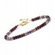  Bracelet Stone Amethyst Garnet 3x4mm