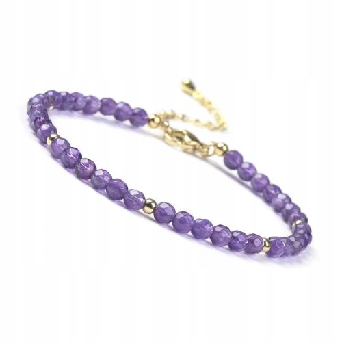  Bracelet Stone Amethyst 4mm