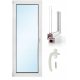 Window PVC Balcony Door RU 865 x 2095 White L/L