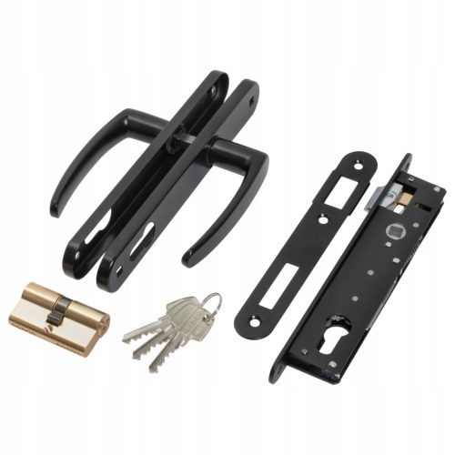  GATE SET LOCK HANDLE CYLINDER BLACK