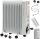 Riwall 2500 W oil radiator white, grey