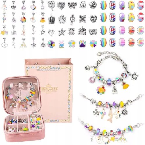  JEWELRY SET FOR MAKING BRACELETS AND NECKLACES, GIFT FOR CHILDREN