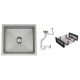 Eos single-bowl sink, stainless steel