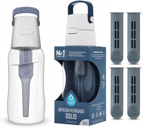  Dafi Solid filter bottle 0.5 l silver/grey