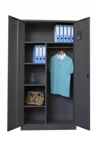 Work safety wardrobe Metal-Meb, two-door, 180 cm x 90 cm