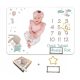  baby photo mat, photo blanket