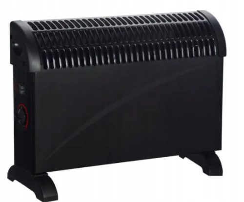 Volteno 2001 W convector heater, black