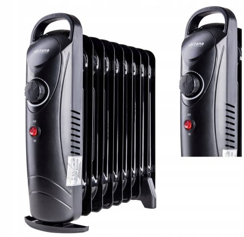 Volteno 900 W oil radiator, black