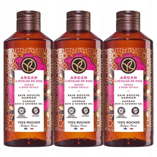  Yves Rocher Argan Oil & Rose Petals 400 ml Shower and Bath Gel