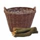  Polish wicker basket for wood, 60 cm