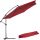 Parasol for terrace and garden - umbrella with boom q orange and red 350 x 240 cm