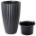  Form-Plastic flowerpot 39 cm x 39 x 58 cm diameter 39 cm plastic black