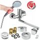 Sotbe Unicorn single-lever wall-mounted bathtub faucet, chrome