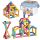  Magnetic building blocks LEOPARD LARGE MAGNETIC BUILDING BLOCKS XXL 128 120 pcs.