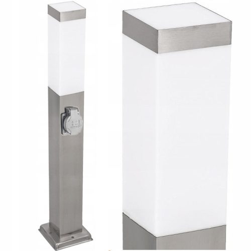  Square SuperLED E27 light pole, 65 cm, silver