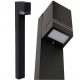  Rectangular light pole SuperLED GU10 80 cm black