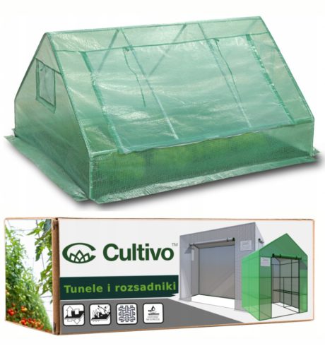 Polytunnel, panneaux en plastique Polytunnel 2,52 m² 180 x 140 cm vert