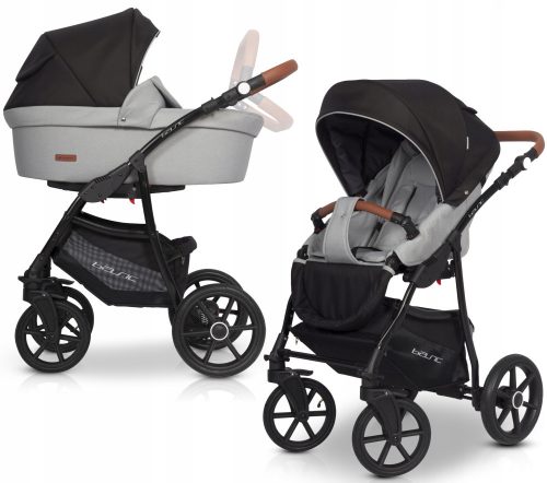  RIKO Basic Plus Grey Fox 2in1 Kinderwagen