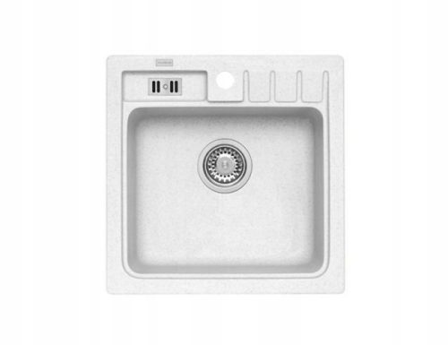 Single-bowl sink Roza 20, white granite