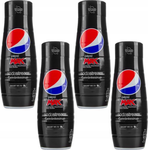  4X SODASTREAM PEPSI MAX SIRUP OHNE ZUCKER 440 ML