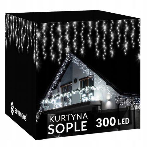  Springos Icicle Christmas Tree Lights 201 – 300 Lights