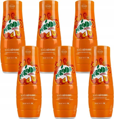  6X SODASTREAM SYRUP MIRINDA CONCENTRATES FOR SATIERS