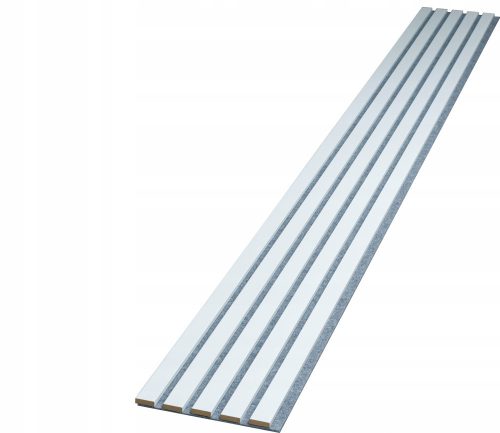 Slats on grey felt 275cm x 27cm - Bianco 638