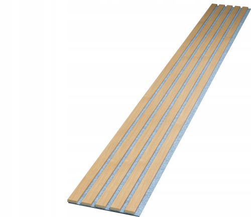 Slats on grey felt 275cm x 27cm - Oak Villa 898