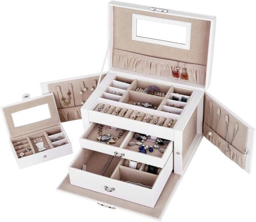 Boxes and Chests SONGMICS JBC121W Jewelry Box, White