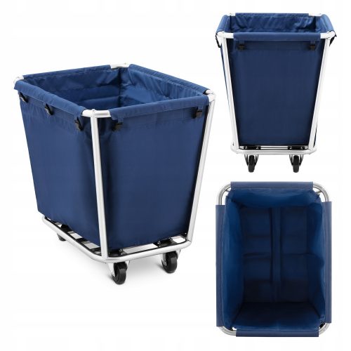 Laundry baskets and containers Royal Catering freestanding laundry basket 300l, blue tones