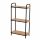  Yoka Home bathroom shelf, brown tones, 22 x 41.5 x 77 cm