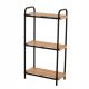  Yoka Home bathroom shelf, brown tones, 22 x 41.5 x 77 cm