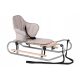  Traditional metal sled JEE Classik + backrest + mattress + footrests