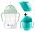  B.Box BB00520 water bottle with straw 240 ml green + Doidy Cup 000098 blue-green cup for learning to drink