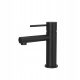 Corsan Lugo floor-standing washbasin mixer, black