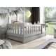  Wooden bed Mtj-meble POLA 86 x 168 cm shades of grey